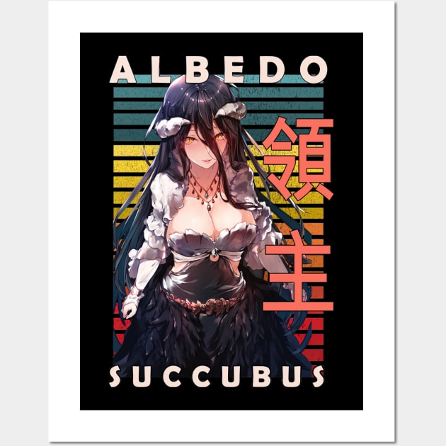 Albedo Succubus Over Lord Weeaboo Guild Anime Wall Art by CarolIrvine